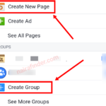 Creating Facebook group and fan page