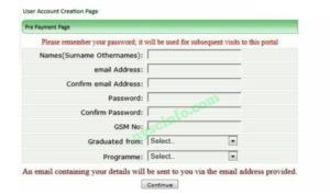 How to create profile on nysc portal during registration